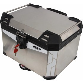 Resim GP Kompozit Universal 57 lt Alüminyum Motosiklet Çantası Gri 