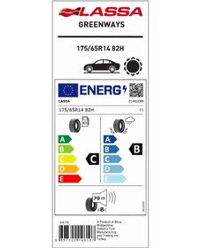 Resim Lassa 175/65 R14 82H Greenways Oto Yaz Lastiği ( Üretim Yılı: 2023 ) 