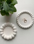 Resim Havalı Tasarım Bubble Oval Dekoratif Tabak 