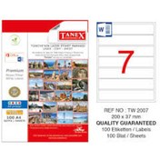 Resim Tanex Tw-2007 200X37MMx100Ad.Lazer Yazıcı Etiketi 