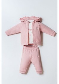 Resim U.s. Polo Assn. Kız Bebek Pembe 3lü Takım 5274-50091 Pembe 