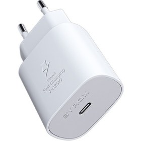 Resim Syrox Samsung Serisi 25Watt Uyumlu Cihazlar Type-C Hızlı Şarj Adaptörü Type-C çıkışlı Adaptör ŞArj Başlığı 