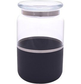 Resim Decorium Kavanoz 15x10 CM Vision Black Platin M06305-Ab 