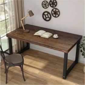 Resim Umut Park Ahşap Metal Ayaklı Çalışma Masası 