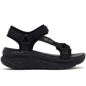 Resim Skechers Kadın Siyah D'lux Walker - Pretty Field Kalın Tabanlı Sandalet - Siyah / 