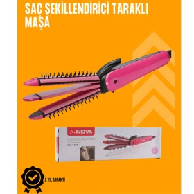 Resim Renkli Fön Sabitleyici Saç Tarağı, Profesyonel ve Kullanışlı Tasarım 