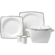 Resim Korkmaz Bone Selection 60 Parça Kare Yemek Takımı A8424 