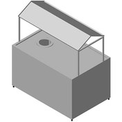 Resim Öztiryakiler Bulaşık Alma Bankosu Sıyırma Hunili. Kasa Raflı 190x90 CM 