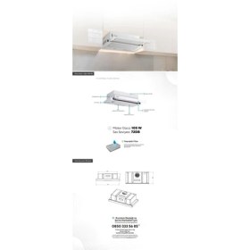 Resim Kumtel Beyaz Sürgülü Aspiratör DS6-905 Ww 