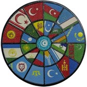 Resim Ex Patch Türki Cumhuriyetler Bayrağı Peç Patch 8 Cm 