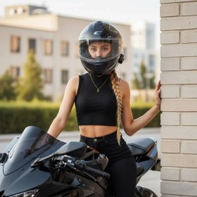 Resim Cgm 569G C-Max Cıty Çene Açılır Kask Siyah/kırmızı 