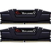 Resim RipjawsV 32GB (2X16) DDR4-3200Mhz CL16 Siyah 1.35V (F4-3200C16D-32GVK) GSkill