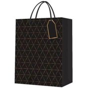 Resim Büro Ev Ofis İnsanı İçin 26x32cm Siyah Desenli Mini Karton Çanta Diğer 