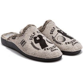 Resim Twigy Polo Erkek Ev Terliği Bej 41/46 Bej 