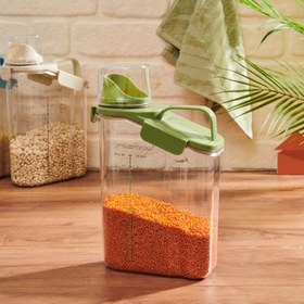 Resim Arow Ölçülü Saklama Kabı - Yeşil - 2000 ml 