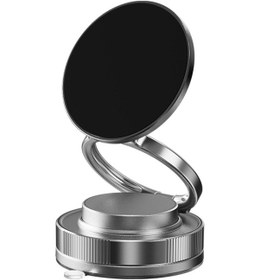 Resim Araba Araç İçi Telefon Tutucu Güçlü Vakum Tabanlı Manyetik Katlanabilir Mini Güçlü Tutucu Siyah 