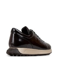 Resim Deery Hakiki Deri Bordo Erkek Sneaker Ayakkabı - 01983Mbrde01 Bordo 