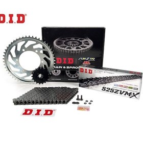 Resim Zincir Dişli Seti Yamaha Fz8 / Fazer 800 Cc 2010-2016 / Yamaha / Fz8 / Fazer / 800cc / Zincir: Dıd-525zvm-x Çelik -122 / Ön-arka Dişli: Sunstar 16t-46t / 2010-2011-2012-2013-2014-2015-2016 