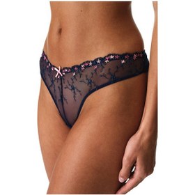 Resim Penti Lacivert Broidery Brazilian Külot 