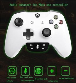Resim Stereo kulaklık adaptörü Xbox one için ses arttırıcı kulaklık adaptörü dönüştürücü kulaklık ses dönüştürücü ses dönüştürücü sesli sohbet ve oyun ses karışımı ve mikrofon izleme ve ses 