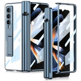 Resim Galaxy Z Fold 4 Kilif Zore Kipta Standli Kalem Bölmeli Kilif 562604554 
