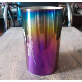 Resim Hks 100 mm. Tam Yanık Paslanmaz titanyum Egzoz Ucu 