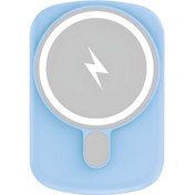 Resim İXTECH IX-PB033 5.000 Mah 15W Magsafe Powerbank Taşınabilir Şarj Cihazı -Mavi 