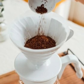Resim Esmo Home Hario V60 Kahve Demleme Seti, Açık Gri 