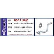 Resim Bsc-714635 - Turbo Yaglama Borusu Clıo Iı 98 05 Kangoo 02 Mega 