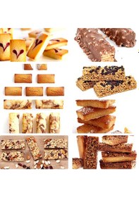 Resim Silikon Kalıp Dubai Çikolata Bar Ve Kek Dikdörtgen Kalıbı 12 Li Çok Renkli 