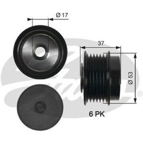 Resim GATES OAP7015 Alternatör Kasnağı (Toyota: Avensis 1.6 1.8 2.0 08- Corolla Uyumlu 1.6 1.8 2.0 07- Rav4 2.0 08- Yaris 1.0 05-11) 