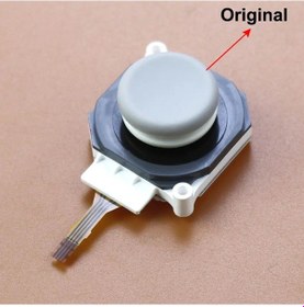 Resim Gri-jcd 3d Og Joystick + Çubuk Kavrama Kapağı + Toz Halkası Pad 2ds 3ds Ll Xl 3dsll 3dsxl 