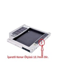 Resim 12.7 Mm Sata Hdd Harddisk Caddy Kızak Kutu Laptop Ssd Notebook Ikinci Hdd Takma 