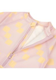 Resim Lassig Uv Korumalı Mayo Checkerboard Pale Pink Yellow Pembe 