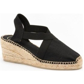 Resim Kadın Sandalet Ter Elastic Linen Black Negre -5837 Black 