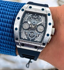 Resim Ferrucci Lacivert Renk Silikon Kordon FCF.03258FS.06 Function Erkek Kol Saati+Bileklik zmfer156 