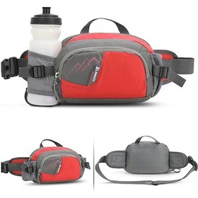 Resim Tangshopping Su Şişesi Tutucu İle Çevre Sporları Bel Çantası Kırmızı 