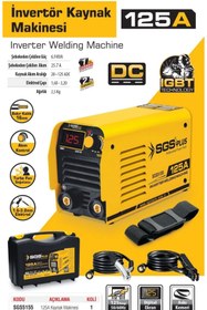 Resim Sgs İNVERTÖR KAYNAK MAKİNESİ 125 AMPER 