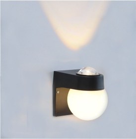 Resim 12 Watt Modern Tasarım İç Ve Dış Mekan, Bahçe, Balkon, Banyo Apliği Günışığı Led Armatür Duvar Aplik Gün Işığı - Sarı 