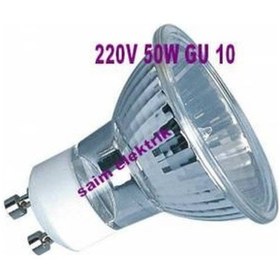 Resim 10 Adet 220V 50W Gu 10 Halojen Lamba 