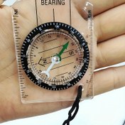 Resim 1 adet Çok Fonksiyonlu Açık Hava Yüksek Şeffaf Taşınabilir Pusula, Mini Harita Ölçeği Pusulası, Dış Mekan Seyahati, Kampçılık, Off-Road, Yelken, Bisiklet, Kampçılık, Yürüyüş, Yarış, Orman, Balıkçılık, Eğitim ve Oryantasyon için 