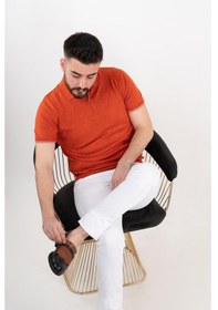Resim Neyir Triko Slimfit Erkek Yakalı İnce Triko T-Shirt 