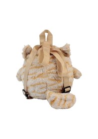 Resim Glanart Çocuklar İçin Sevimli Peluş Sırt Çantası Kahve 25 Cm 3-6 Yaş Kahverengi 