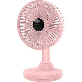 Resim YT-N9C-PK-BP 3000 mAh Bataryalı Pembe Masaüstü Mini Fan Orico