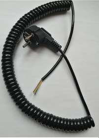 Resim 3x0.50 Mm Ucu Açık Spiral Power Kablosu 2.5 Metre 