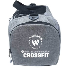 Resim woys Bags Omuz Askılı Gri Büyük Boy Spor Ve Seyahat Çantası Su Geçirmez Kumaş 