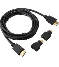 Resim Blueway 3in 1 HDMI Kablosu Micro / Mini HDMI Kablo 3'lü 