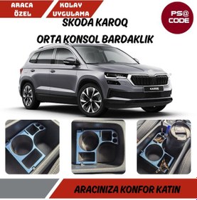 Resim Skoda Karoq Orta Konsol Bardaklık-organizer-düzenleyici 001 