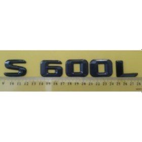 Resim Mercedes Uyumlu Yazı S 600l Siyah 