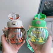 Resim 3 Boyut Seçeneği, Mini Şirin Pipetli Bardak, Okul Su Matarası, Açık Hava Spor Hidrasyon Paketi 